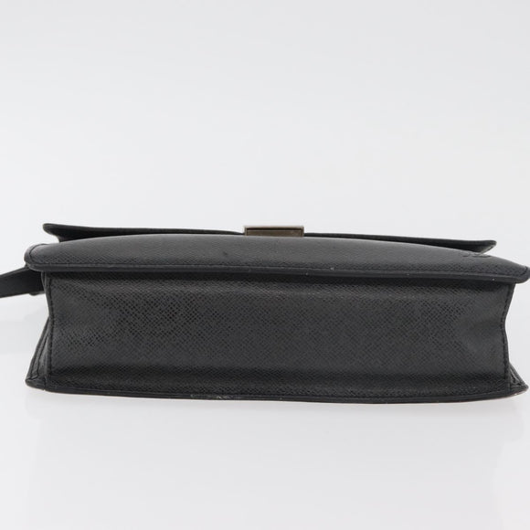 LOUIS VUITTON Taiga Selenga Clutch Bag Ardoise M30782 LV Auth ka4213