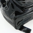 GUCCI Bamboo Backpack Patent leather Navy Silver 005 781 0319 Auth ka4216A-16