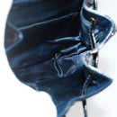 GUCCI Bamboo Backpack Patent leather Navy Silver 005 781 0319 Auth ka4216A-21