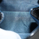 GUCCI Bamboo Backpack Patent leather Navy Silver 005 781 0319 Auth ka4216A-24