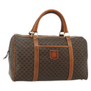 CELINE Macadam Canvas Hand Bag PVC Leather Brown Gold Auth ka4217-1