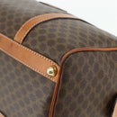CELINE Macadam Canvas Hand Bag PVC Leather Brown Gold Auth ka4217-9