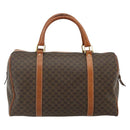 CELINE Macadam Canvas Hand Bag PVC Leather Brown Gold Auth ka4217-2