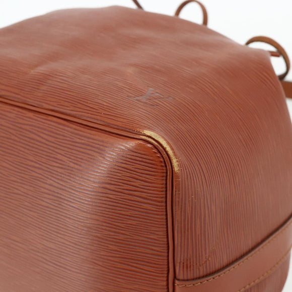 LOUIS VUITTON Epi Petit Noe Shoulder Bag Brown M44103 LV Auth ka4218