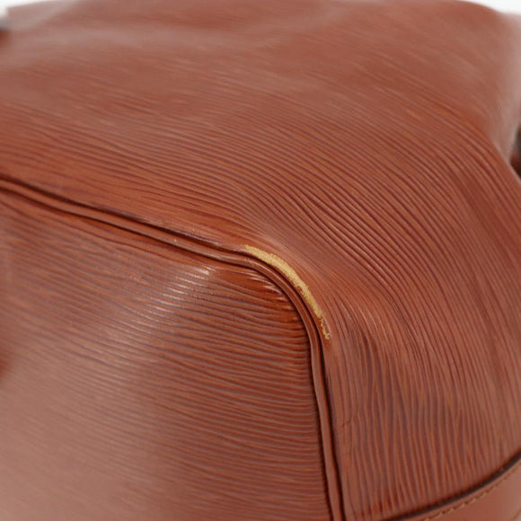 LOUIS VUITTON Epi Petit Noe Shoulder Bag Brown M44103 LV Auth ka4218