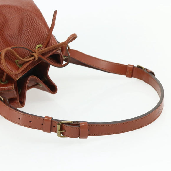 LOUIS VUITTON Epi Petit Noe Shoulder Bag Brown M44103 LV Auth ka4218