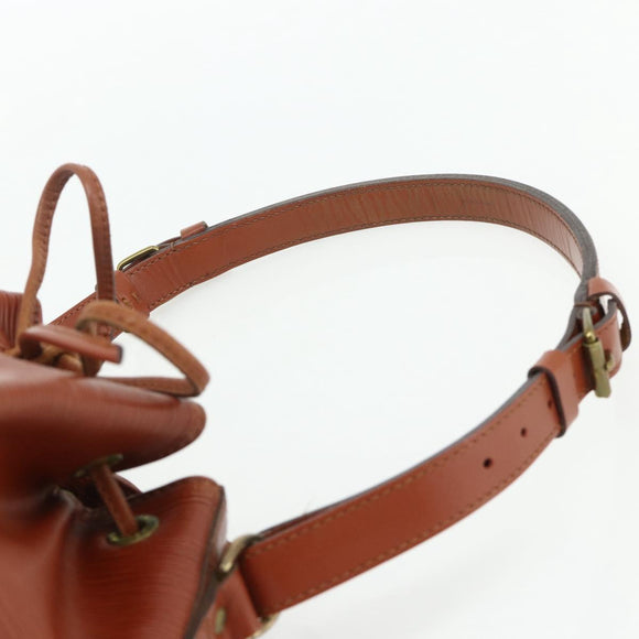 LOUIS VUITTON Epi Petit Noe Shoulder Bag Brown M44103 LV Auth ka4218