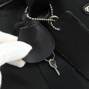 PRADA Boston Bag Nylon Black Silver Auth ka4221A-9
