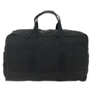 PRADA Boston Bag Nylon Black Silver Auth ka4221A-2