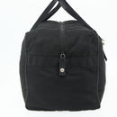 PRADA Boston Bag Nylon Black Silver Auth ka4221A-3