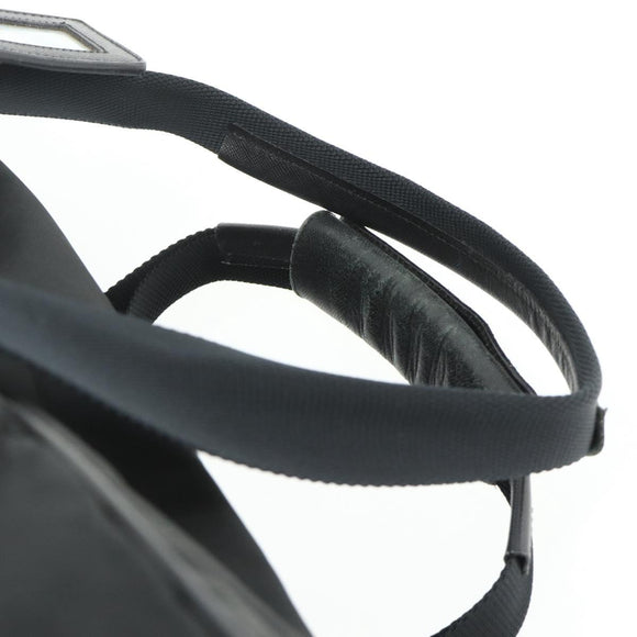 PRADA Boston Bag Nylon Black Silver Auth ka4221A