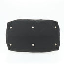 PRADA Boston Bag Nylon Black Silver Auth ka4221A-5