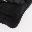 PRADA Body Bag Nylon Black Silver Auth ka4222A-9