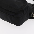 PRADA Body Bag Nylon Black Silver Auth ka4222A-14