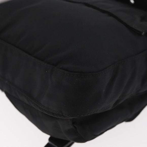 PRADA Body Bag Nylon Black Silver Auth ka4222A