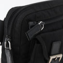 PRADA Body Bag Nylon Black Silver Auth ka4222A-18