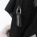 PRADA Body Bag Nylon Black Silver Auth ka4222A-10