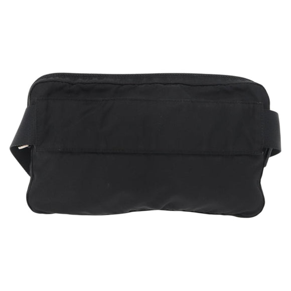 PRADA Body Bag Nylon Black Silver Auth ka4222A