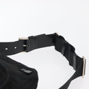 PRADA Body Bag Nylon Black Silver Auth ka4222A-8
