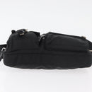 PRADA Body Bag Nylon Black Silver Auth ka4222A-5