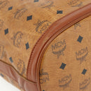 MCM Vicetos Logogram Drawstring Bag Bag PVC Leather Brown Gold Auth ka4224A-14