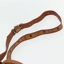 MCM Vicetos Logogram Drawstring Bag Bag PVC Leather Brown Gold Auth ka4224A-8