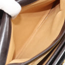 GUCCI Shoulder Bag Leather Brown Gold Auth ka4228-22