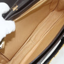 GUCCI Shoulder Bag Leather Brown Gold Auth ka4228A-12