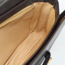GUCCI Shoulder Bag Leather Brown Gold Auth ka4228A-19