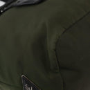 PRADA Handtas Nylon 2-weg Groen Zilver zwart Auth ka4229A-16