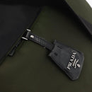 PRADA Handtas Nylon 2-weg Groen Zilver zwart Auth ka4229A-10