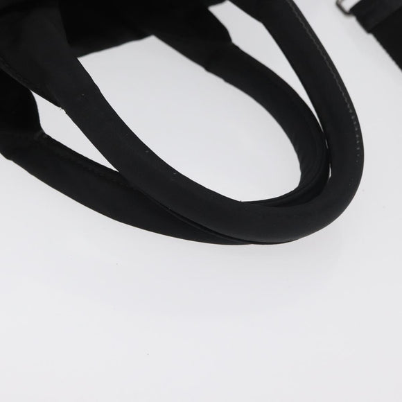 PRADA Handtas Nylon 2-weg Groen Zilver zwart Auth ka4229A