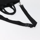 PRADA Handtas Nylon 2-weg Groen Zilver zwart Auth ka4229A-8