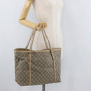 GUCCI GG Supreme Tote Bag PVC Beige Gold 309613 Auth ka4230-24