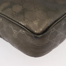 GUCCI GG Implementation Shoulder Bag PVC Bronze Silver 201448 Auth ka4233-10
