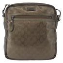 GUCCI GG Implementation Shoulder Bag PVC Bronze Silver 201448 Auth ka4233-2