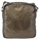 GUCCI GG Implementation Shoulder Bag PVC Bronze Silver 201448 Auth ka4233-3