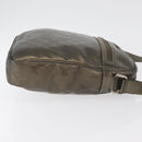 GUCCI GG Implementation Shoulder Bag PVC Bronze Silver 201448 Auth ka4233-4