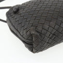 BOTTEGA VENETA INTRECCIATO Shoulder Bag Leather Brown Auth ka4234A-15