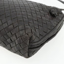 BOTTEGA VENETA INTRECCIATO Shoulder Bag Leather Brown Auth ka4234A-16