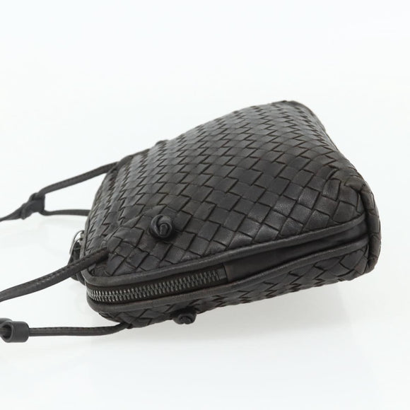 BOTTEGA VENETA INTRECCIATO Shoulder Bag Leather Brown Auth ka4234A
