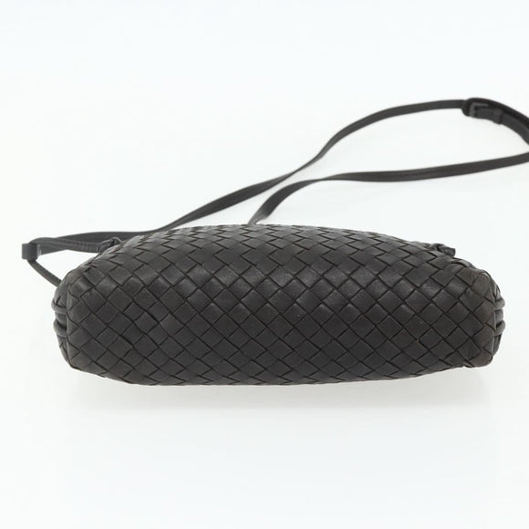 BOTTEGA VENETA INTRECCIATO Shoulder Bag Leather Brown Auth ka4234A