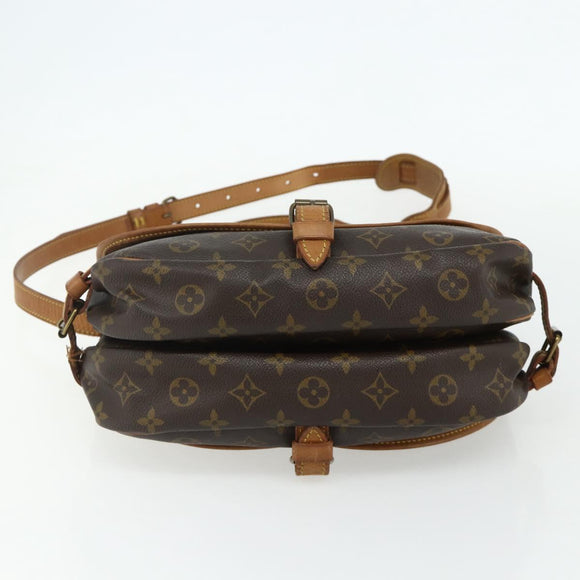 LOUIS VUITTON Monogram Saumur 30 Shoulder Bag M42256 LV Auth ka4242