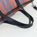 PRADA Hand Bag Canvas Leather 2way Multicolor Silver Auth ka4243-7