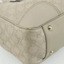 GUCCI GG Canvas Guccissima Tote Bag Leather White Gold 163805 Auth ka4247-16
