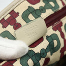 GUCCI GG Canvas Guccissima Tote Bag Leather White Gold 163805 Auth ka4247-12