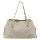 GUCCI GG Canvas Guccissima Tote Bag Leather White Gold 163805 Auth ka4247-2