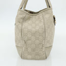 GUCCI GG Canvas Guccissima Tote Bag Leather White Gold 163805 Auth ka4247-3