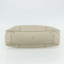 GUCCI GG Canvas Guccissima Tote Bag Leather White Gold 163805 Auth ka4247-5