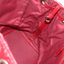 Christian Dior Canage Tote Bag Coated Canvas Red Silver Auth ka4249-18